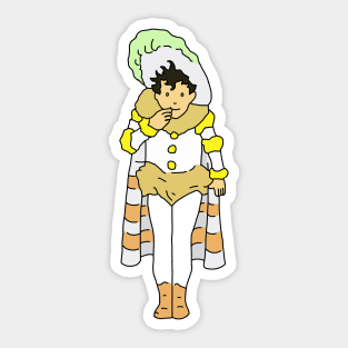 Little Nemo in Costume (White and Yellow) Sticker